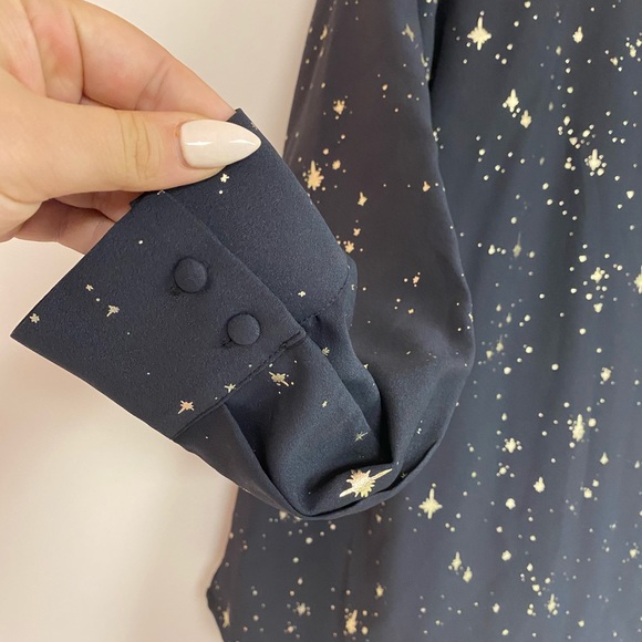 Madison Blk/Gold Starry Night Top - Picture 4 of 7